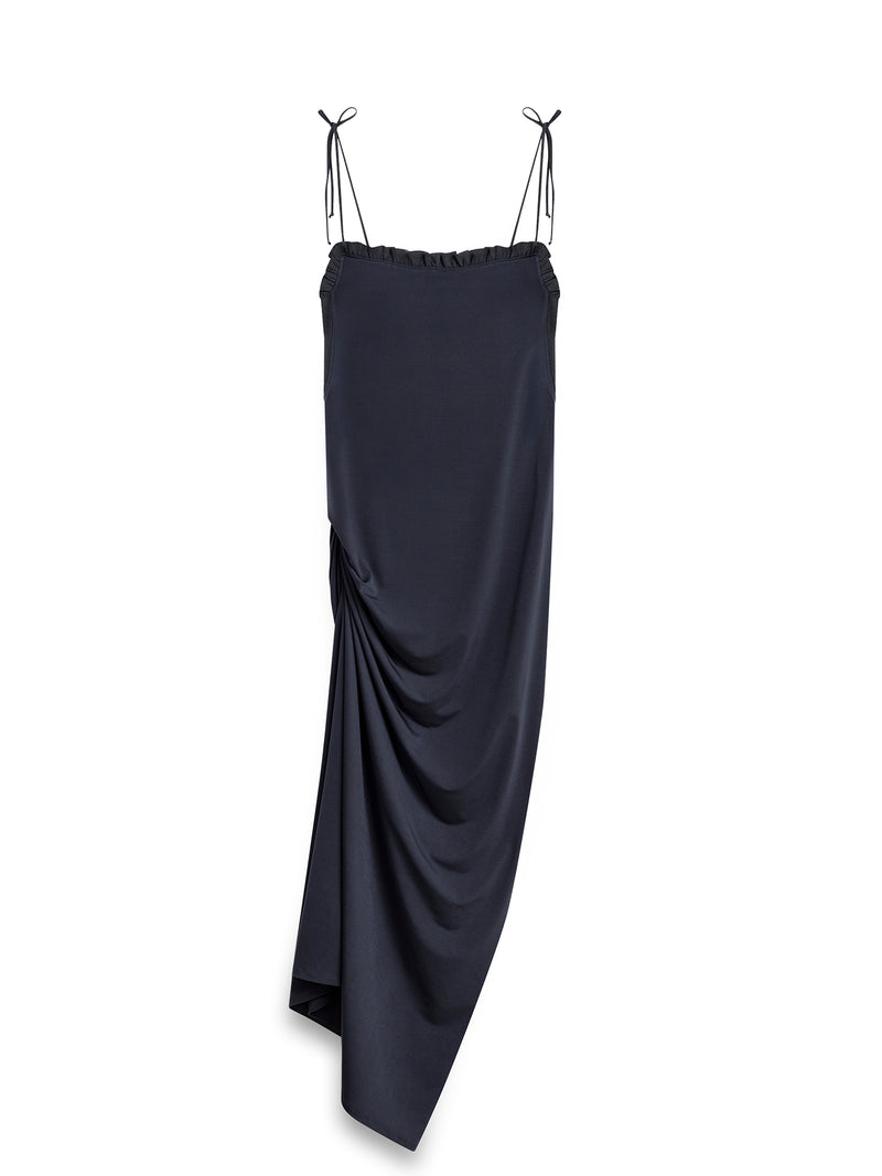 STRAPLESS MIDI DRESS