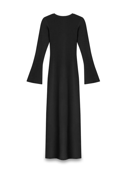 LONG-SLEEVE V-NECK CANDY DRESS