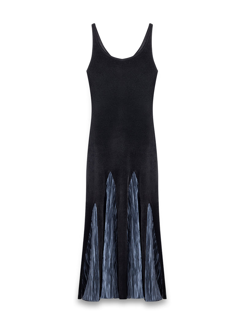 LONG-STRAPPED FISHTAIL DRESS