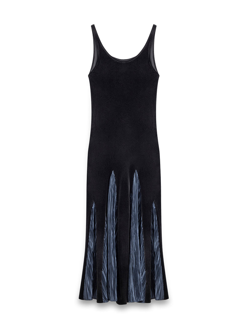 LONG-STRAPPED FISHTAIL DRESS