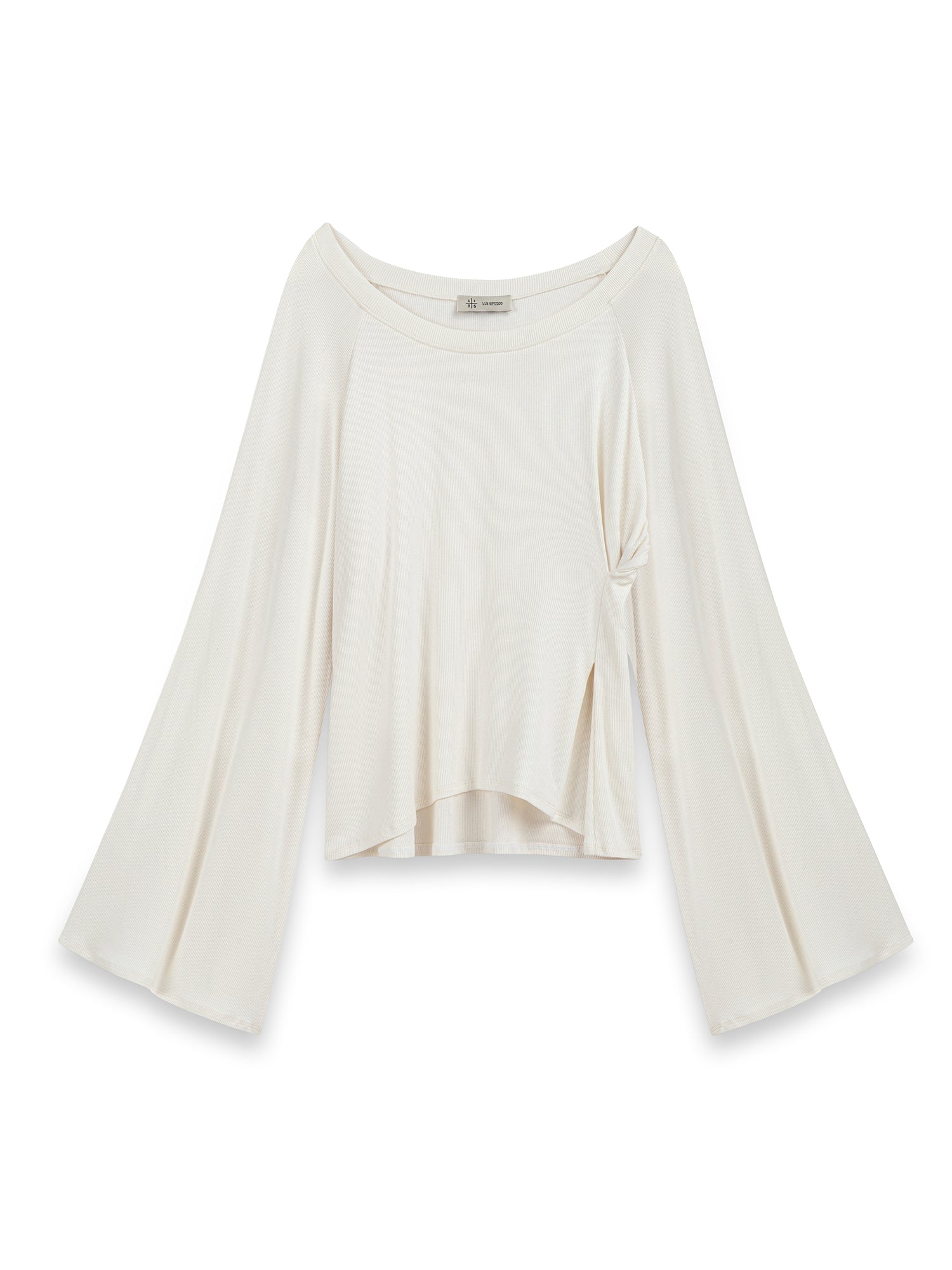 TUTTURMA DETAYLI FLARE KOL BLUZ EKRU