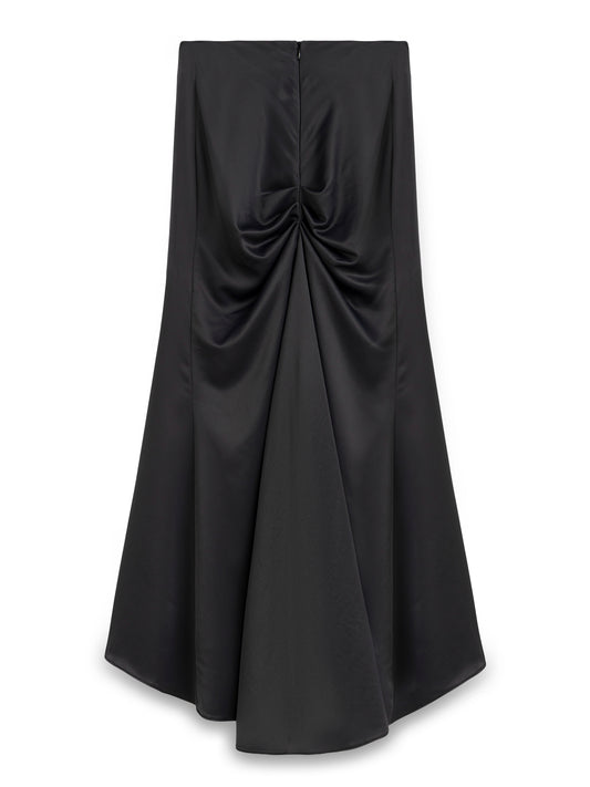 ANTRASİT SATEN GÖRÜNÜMLÜ KUYRUKLU BALIK ETEK