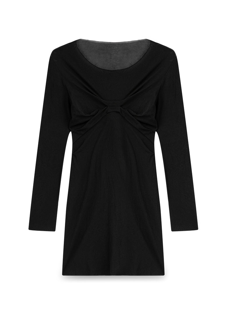 FRINKLE DRESS BLACK