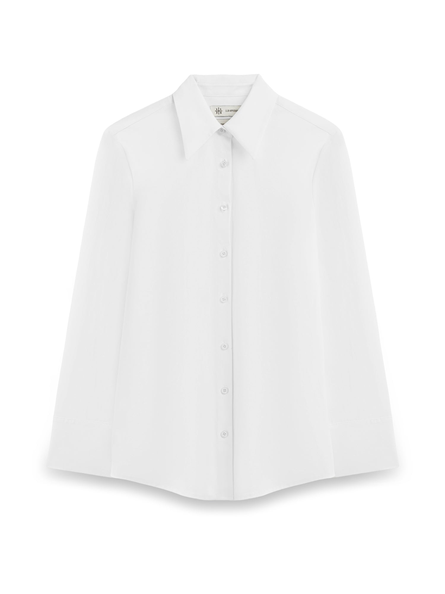 KIRMIZI İPLİK DETAYLI BEYAZ GÖMLEK