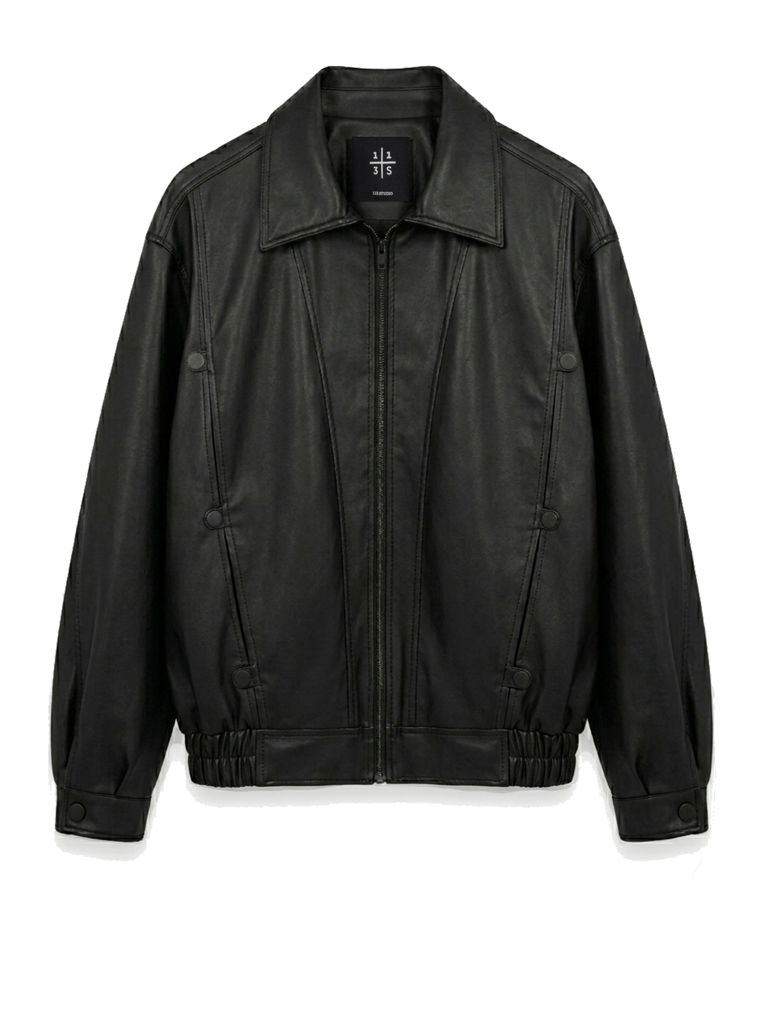 DÜĞME DETAYLI DERİ CEKET