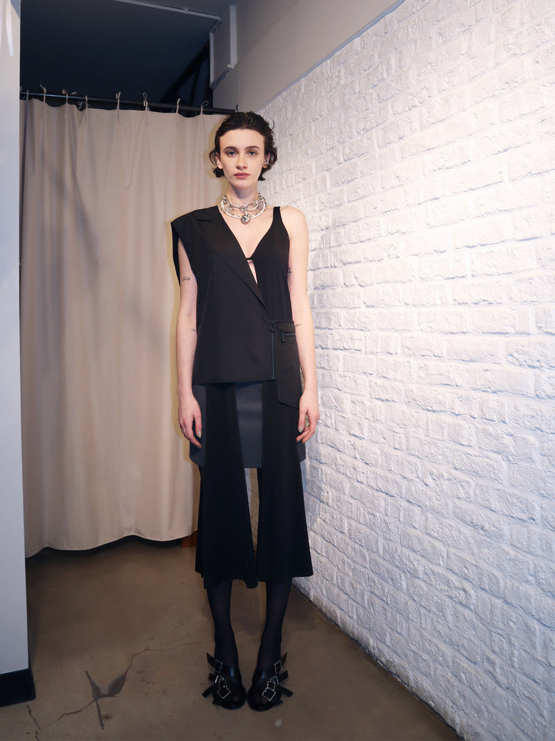 CORDUROY VELVET PIECE VEST